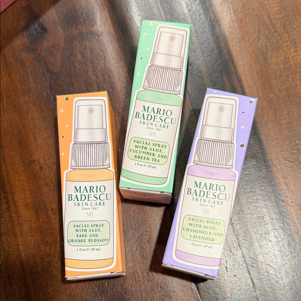 Mario Badescu Facial Spray Set - Orange, Green, Purple